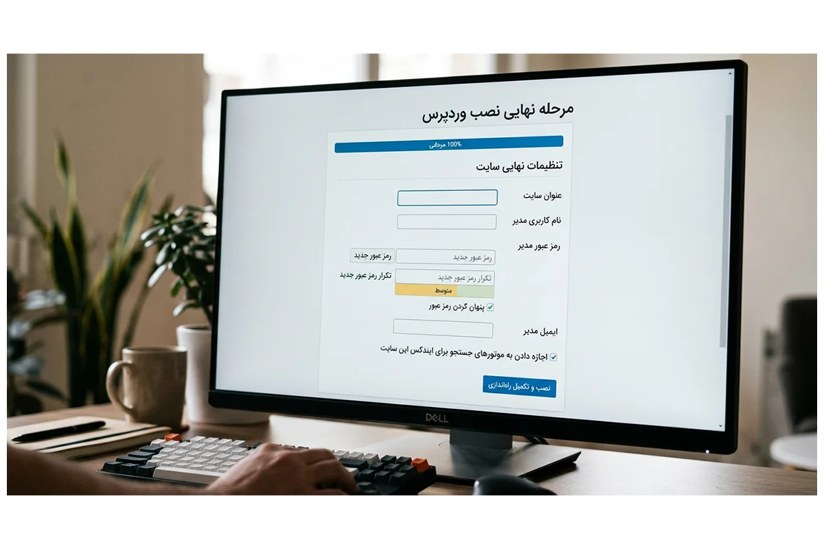 اجرای نصب از طریق مرورگر